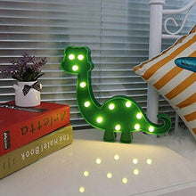 Load image into Gallery viewer, Personalized Name Dinosaur LED Night Light Kid's Baby Bedroom Indoor Lighting Lamp Marquee Children Child Custom