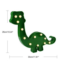 Load image into Gallery viewer, Personalized Name Dinosaur LED Night Light Kid's Baby Bedroom Indoor Lighting Lamp Marquee Children Child Custom