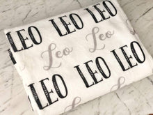 Load image into Gallery viewer, PERSONALIZED MONOGRAM BABY BLANKET