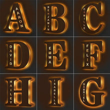 Load image into Gallery viewer, Custom Wooden Engraved Name Wall Light Personalized Night Lights