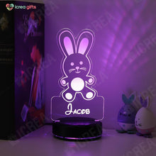 Load image into Gallery viewer, Personalized Easter Bunny LED Lamp