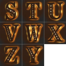 Load image into Gallery viewer, Custom Wooden Engraved Name Wall Light Personalized Night Lights