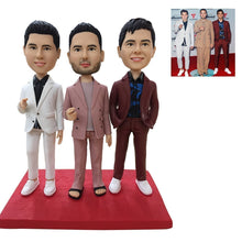 Load image into Gallery viewer, Customizable 3 person Custom Bobblehead