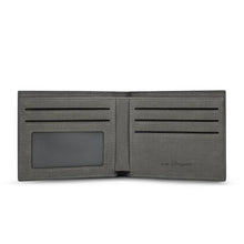 Load image into Gallery viewer, Men's Bifold Engraved Photo Wallet - Gray Leather For Him