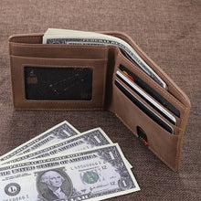 Load image into Gallery viewer, Men's Engraved Photo Wallet Brown For Him