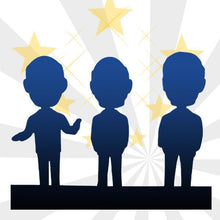 Load image into Gallery viewer, Customizable 3 person Custom Bobblehead