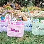 Load image into Gallery viewer, Kids Easter Basket, Monogram Easter Basket, Personalized Easter Basket, Free Easter Name Tag