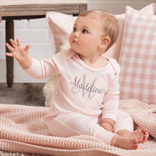 Load image into Gallery viewer, Personalized Newborn Girl Outfit, Custom Baby Girl Name Romper