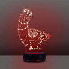 Load image into Gallery viewer, Personalized 3D Name Night Lights Alpaca ¢ò