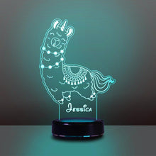Load image into Gallery viewer, Personalized 3D Name Night Lights Alpaca ¢ò
