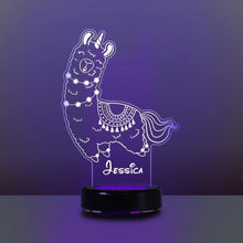 Load image into Gallery viewer, Personalized 3D Name Night Lights Alpaca ¢ò