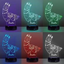 Load image into Gallery viewer, Personalized 3D Name Night Lights Alpaca ¢ò