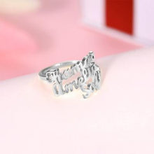 Load image into Gallery viewer, Personalized Multiple Name Ring in Silver

