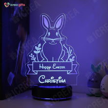Load image into Gallery viewer, Personalized Easter Bunny LED Lamp
