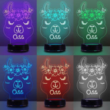 Load image into Gallery viewer, Custom Name Night Lights for Kids Alpaca
