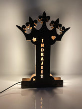 Load image into Gallery viewer, Handmade Customized and Personalized Wooden A to Z Alphabet LED Lamp Gift
