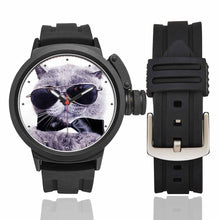 Load image into Gallery viewer, Men's Custom Cat Photo Sport Watch, Plastic Strap
