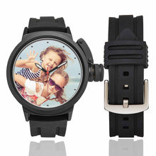 Load image into Gallery viewer, Men's Custom Sisters Photo Sport Watch, Plastic Strap
