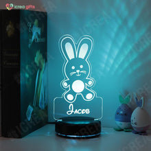 Load image into Gallery viewer, Personalized Easter Bunny LED Lamp
