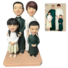 Load image into Gallery viewer, Customizable 4 person Custom Bobblehead
