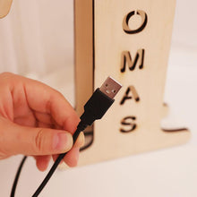 Load image into Gallery viewer, Custom Wooden Engraved Name Wall Light Personalized Night Lights
