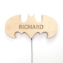 Load image into Gallery viewer, Personalized 12-Color Wooden Bat LED Lamp With Name
