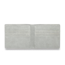 Load image into Gallery viewer, Men's Engraved Bifold Photo Wallet - Light Grey Leather
