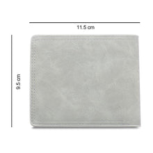 Load image into Gallery viewer, Men's Engraved Bifold Photo Wallet - Light Grey Leather

