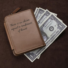 Load image into Gallery viewer, Men's Custom Inscription Photo Engraved Wallet
