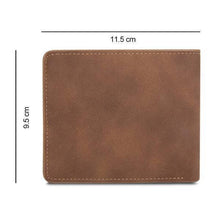 Load image into Gallery viewer, Men's Engraved Photo Wallet Brown For Him
