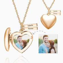 Load image into Gallery viewer, Heart Photo Locket Necklace
