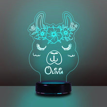Load image into Gallery viewer, Custom Name Night Lights for Kids Alpaca
