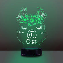 Load image into Gallery viewer, Custom Name Night Lights for Kids Alpaca

