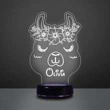Load image into Gallery viewer, Custom Name Night Lights for Kids Alpaca
