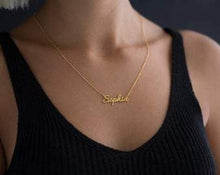 Load image into Gallery viewer, Custom Name Choker Necklace with Bold
