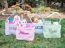 Load image into Gallery viewer, Kids Easter Basket, Monogram Easter Basket, Personalized Easter Basket, Free Easter Name Tag
