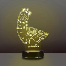 Load image into Gallery viewer, Personalized 3D Name Night Lights Alpaca ¢ò
